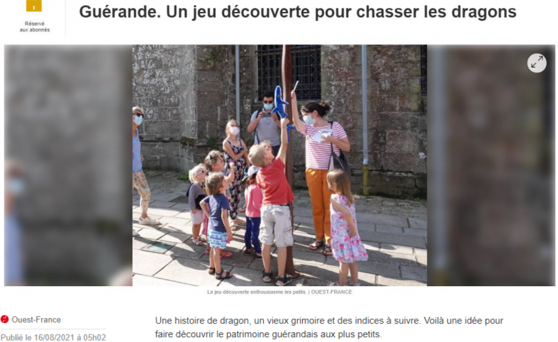 Visite chasse aux dragons - Guérande