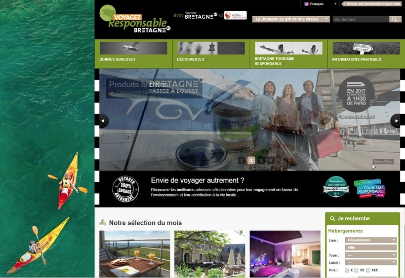 Voyagez Responsable Bretagne - Site internet